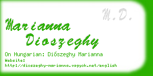 marianna dioszeghy business card